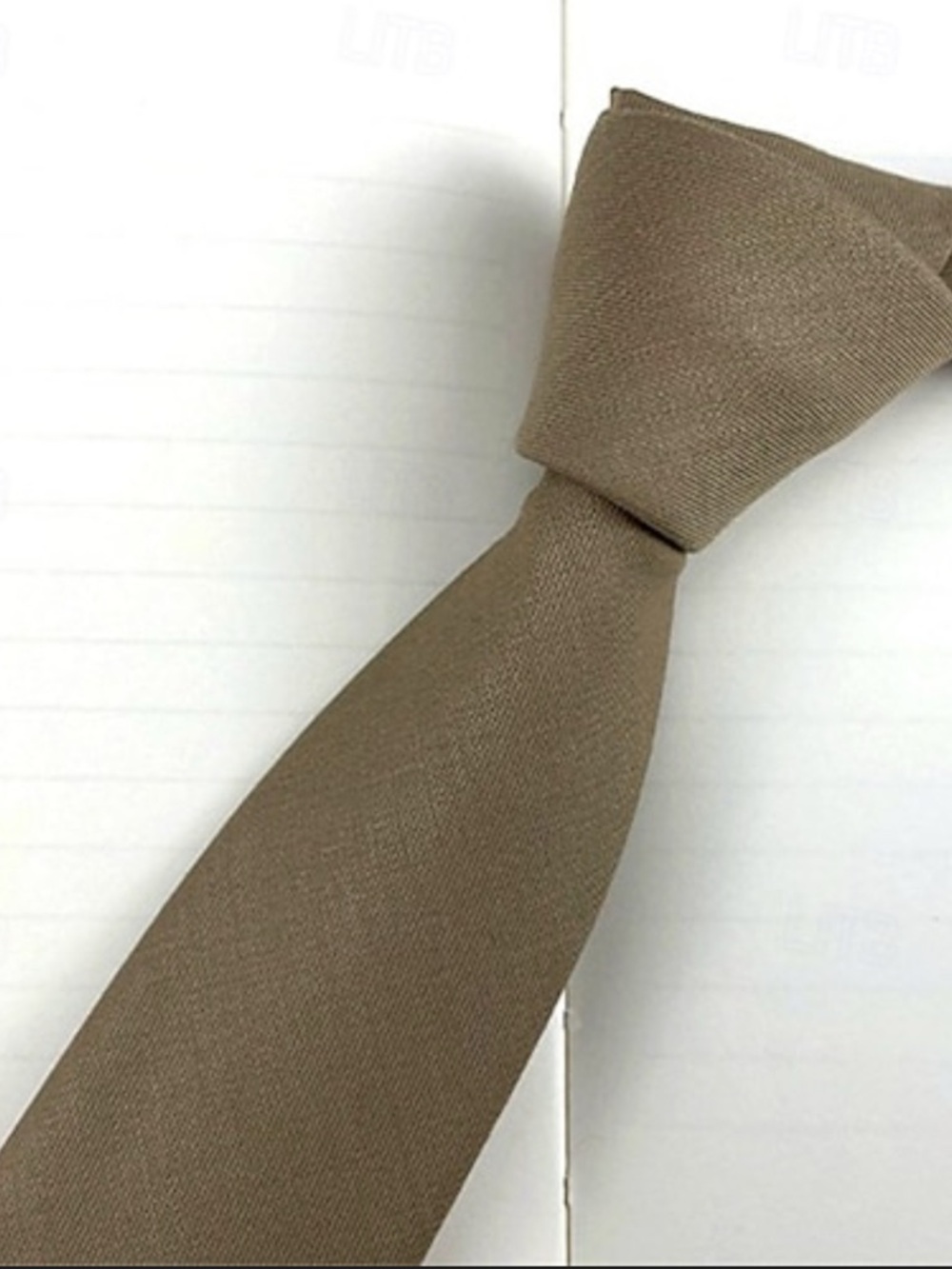 Express Men's Taupe Solid Dress Tie